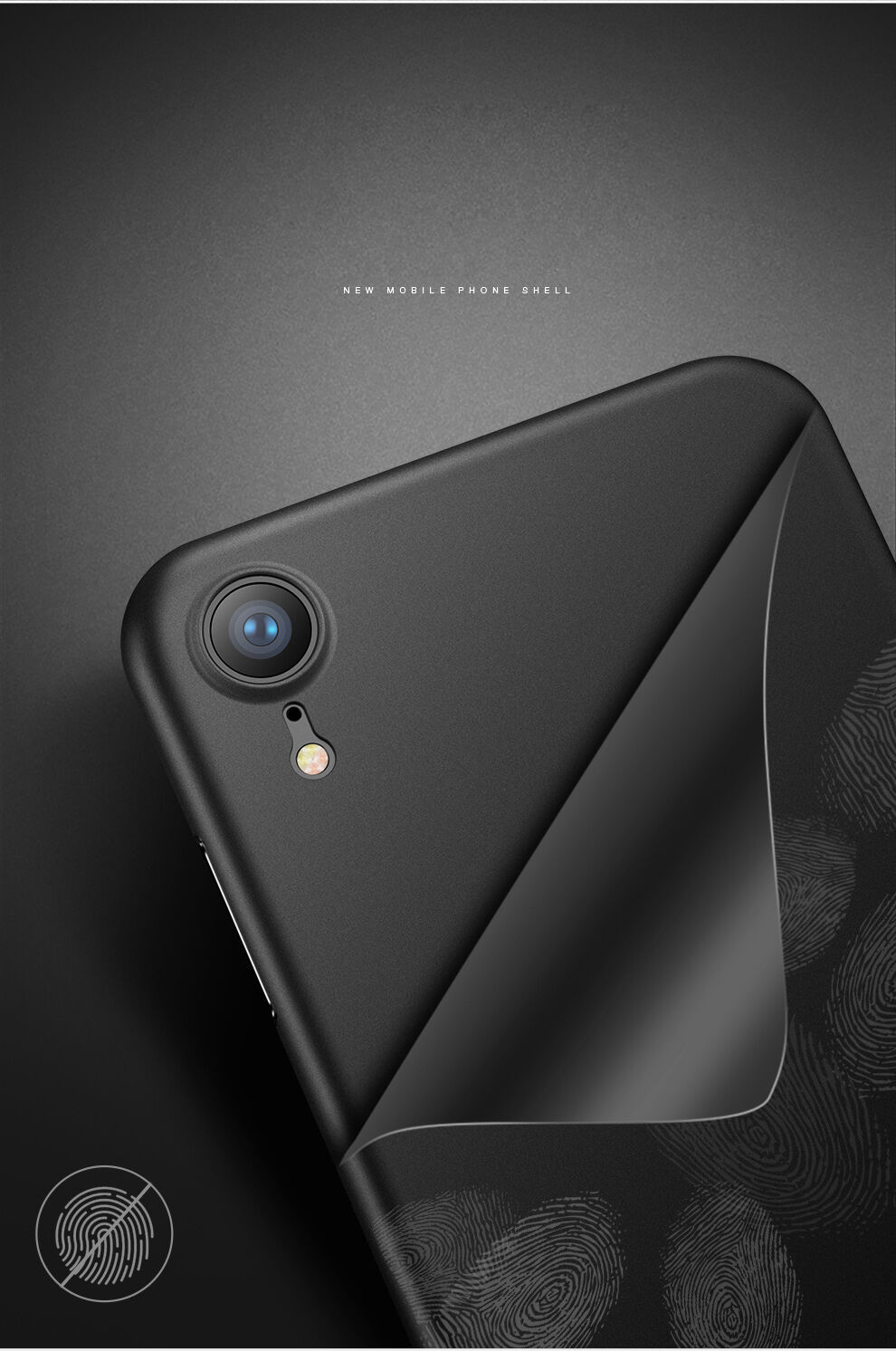 Carcasă ultra subţire CAFELE, pentru iPhone XR - alb