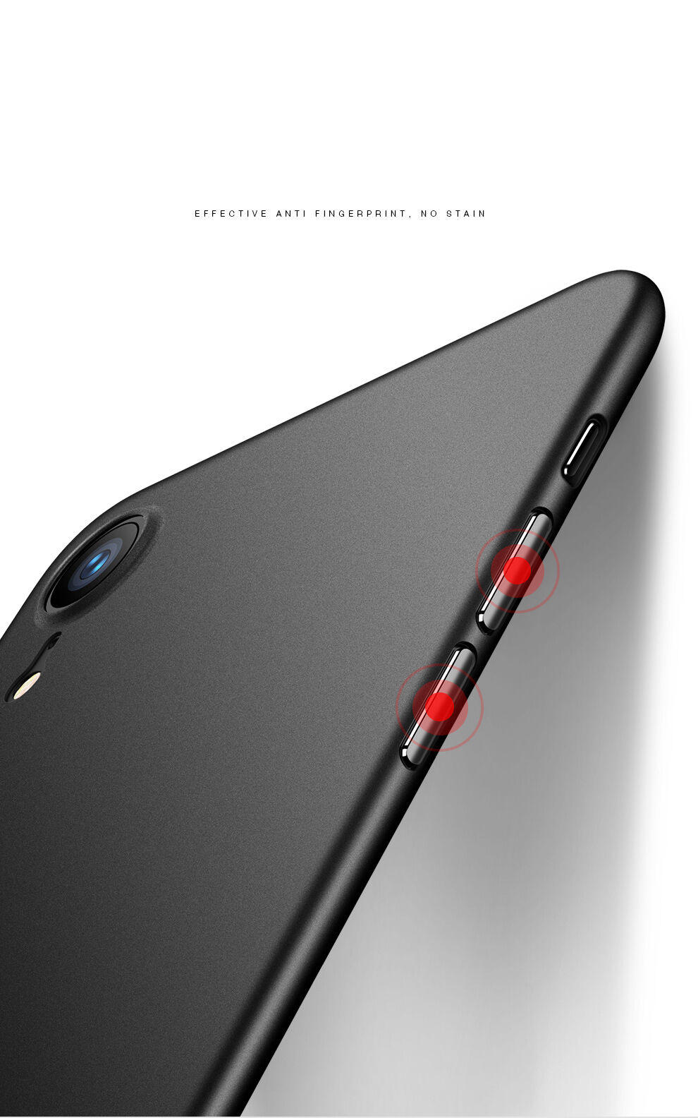 Carcasă ultra subţire CAFELE, pentru iPhone XR - alb