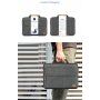 Servietă multifuncţională cu stativ, pentru MacBook Pro 13" / Air 13" - gri
