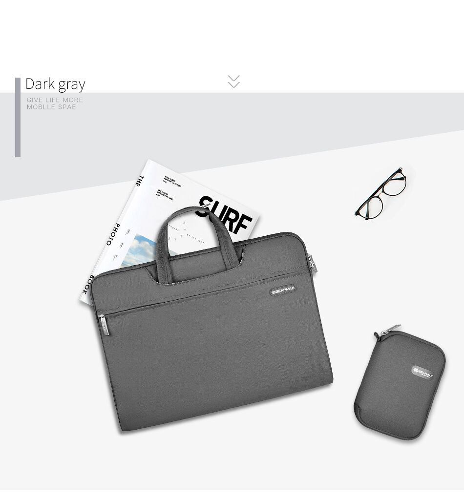 Servietă GEARMAX cu buzunar şi pad pentru mouse, pentru 12