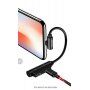 Reducţie USAMS, cu doi conectori lightning, pentru iPhone - negru
