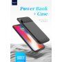 Capac ROCK, cu baterie 6000mAh, pentru iPhone XS / iPhone X - negru