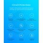Capac ROCK, cu baterie 6000mAh, pentru iPhone XS / iPhone X - negru