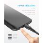 Capac ROCK, cu baterie 6000mAh, pentru iPhone XS / iPhone X - negru