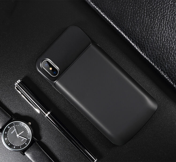 Capac ROCK, cu baterie 6000mAh, pentru iPhone XS / iPhone X - negru