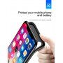 Carcasă BASEUS, cu baterie 3500mAh, pentru iPhone X - alb