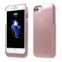 Carcasă exterioară MAXNON M7, cu baterie şi certificat MFI, pentru Apple iPhone SE (2020/2022) / 8 / 7 / 6 / 6S - 3200mAh - roz-auriu