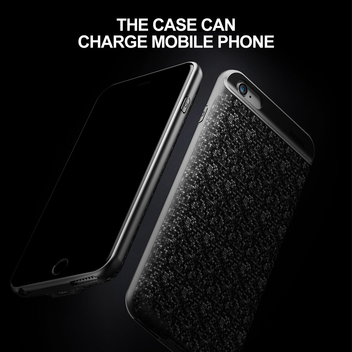 Capac de baterie BASEUS, de design, 5000mAh, pentru Apple iPhone 6 / 6S - crem
