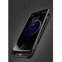 Carcasă USAMS, cu baterie 3000mAh şi protecţie lentilă, pentru Apple iPhone SE (2020/2022) / 8 / 7 / 6S / 6 - negru