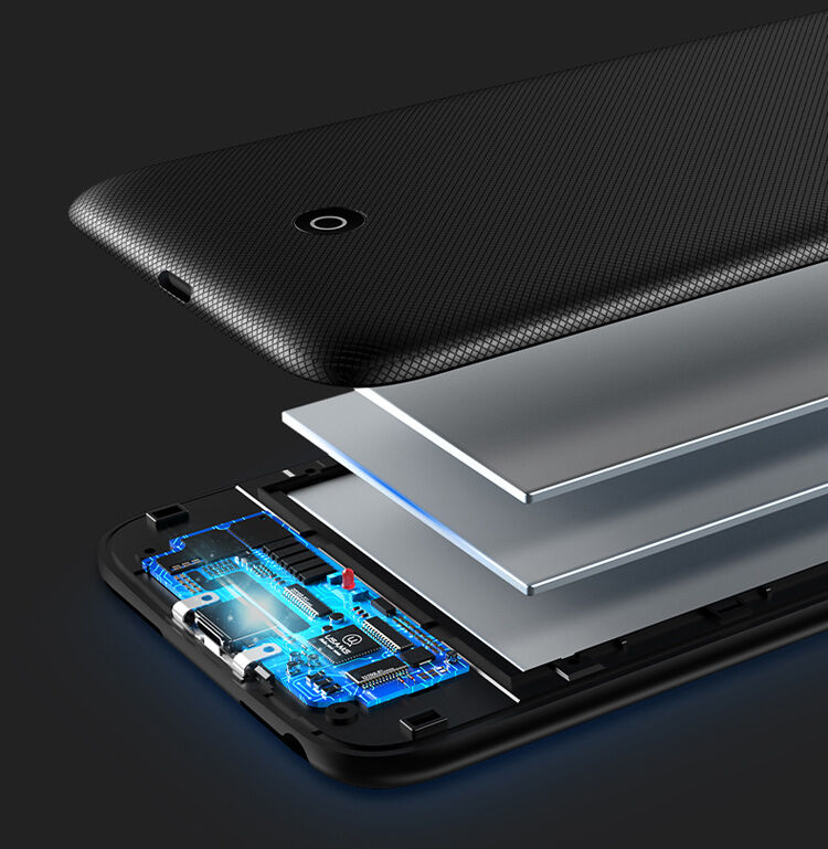 Carcasă USAMS, cu baterie 3000mAh şi protecţie lentilă, pentru Apple iPhone SE (2020/2022) / 8 / 7 / 6S / 6 - negru