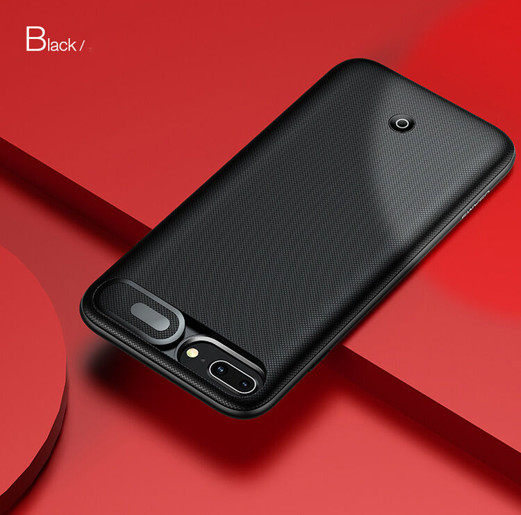 Carcasă USAMS, cu baterie 3000mAh şi protecţie lentilă, pentru Apple iPhone SE (2020/2022) / 8 / 7 / 6S / 6 - negru