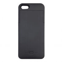Carcasă exterioară MAXNON M5, cu baterie şi certificat MFI, pentru Apple iPhone SE (2016) / 5S / 5 - 2200mAh - negru