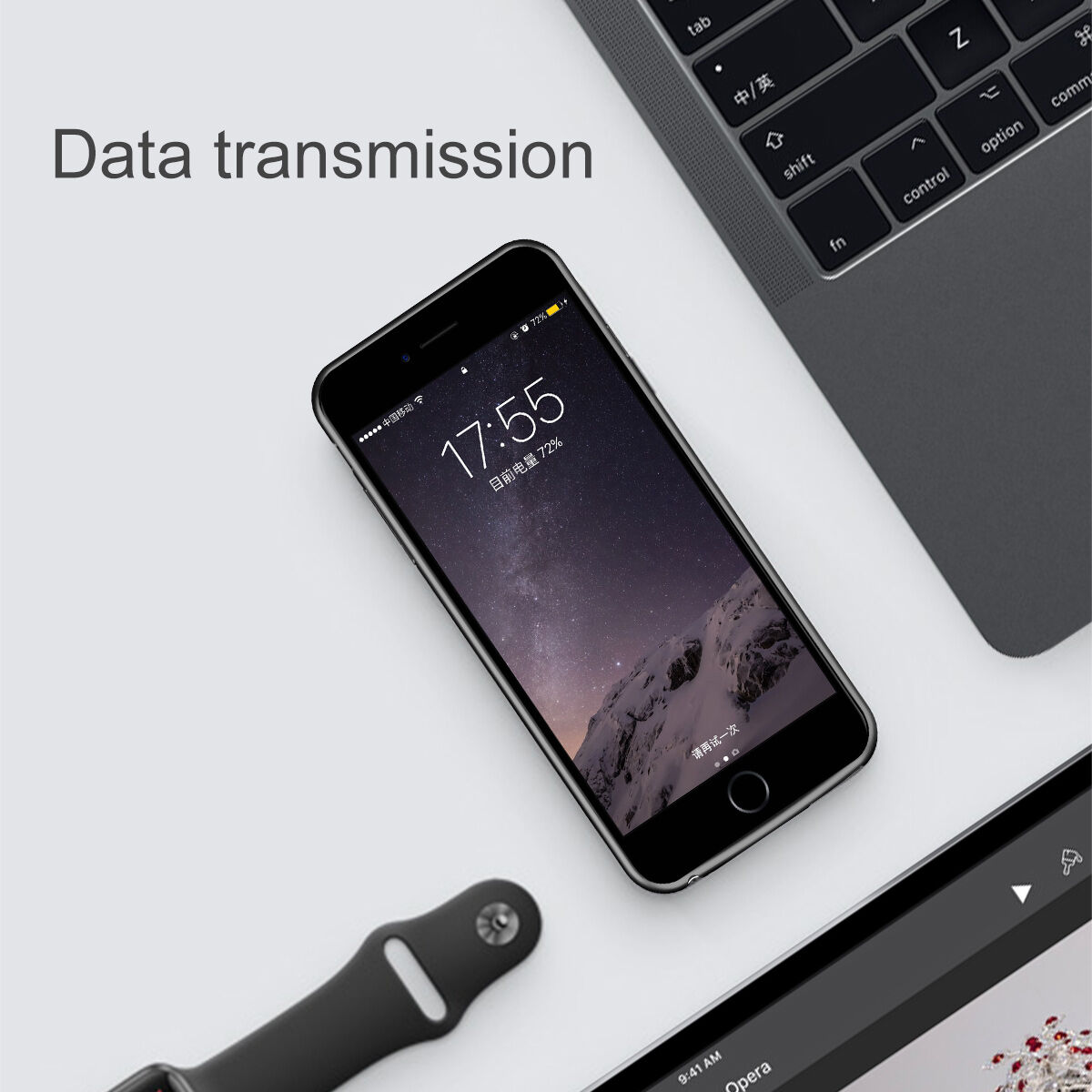 Capac de baterie BASEUS, de design, 5000mAh, pentru Apple iPhone 7 - roşu