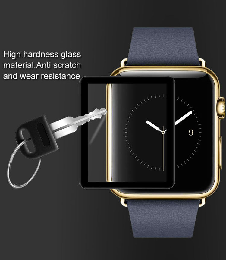 Sticlă temperată IMAK Pro+ 2.5D, pentru Apple Watch - 38mm - negru