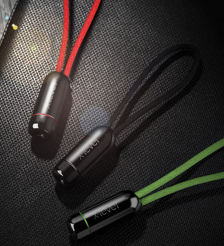 Cablu elegant USB / lightning X-LEVEL, pentru Apple iPhone / iPad / iPod - 8cm - verde