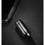 Cablu elegant USB / lightning X-LEVEL, pentru Apple iPhone / iPad / iPod - 8cm - negru