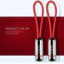 Cablu elegant USB / lightning X-LEVEL, pentru Apple iPhone / iPad / iPod - 8cm - negru