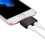 Reducţie conector Lightning, pentru audiţie muzicală şi încărcare - negru
