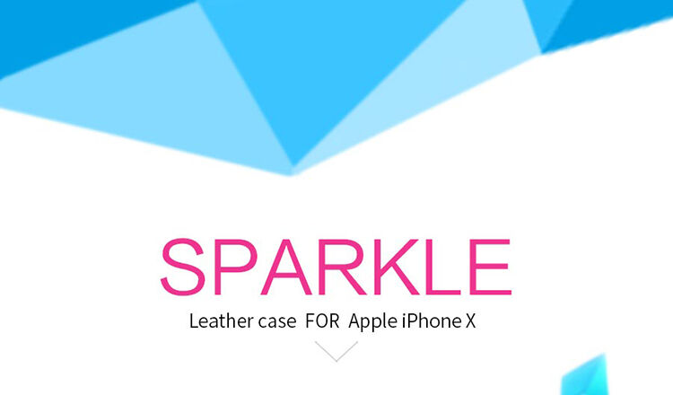 Husă flip NILLKIN, de protecţie, pentru Apple iPhone XS / iPhone X - auriu