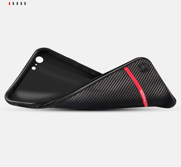 Carcasă elegantă WAKING DRAGON, din plastic moale, pentru Apple iPhone 6 / 6S - roşu