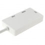 Reducţie / adaptor 3în1, Mini DisplayPort (Thunderbolt) la HDMI / VGA / DVI pentru MacBook – albă