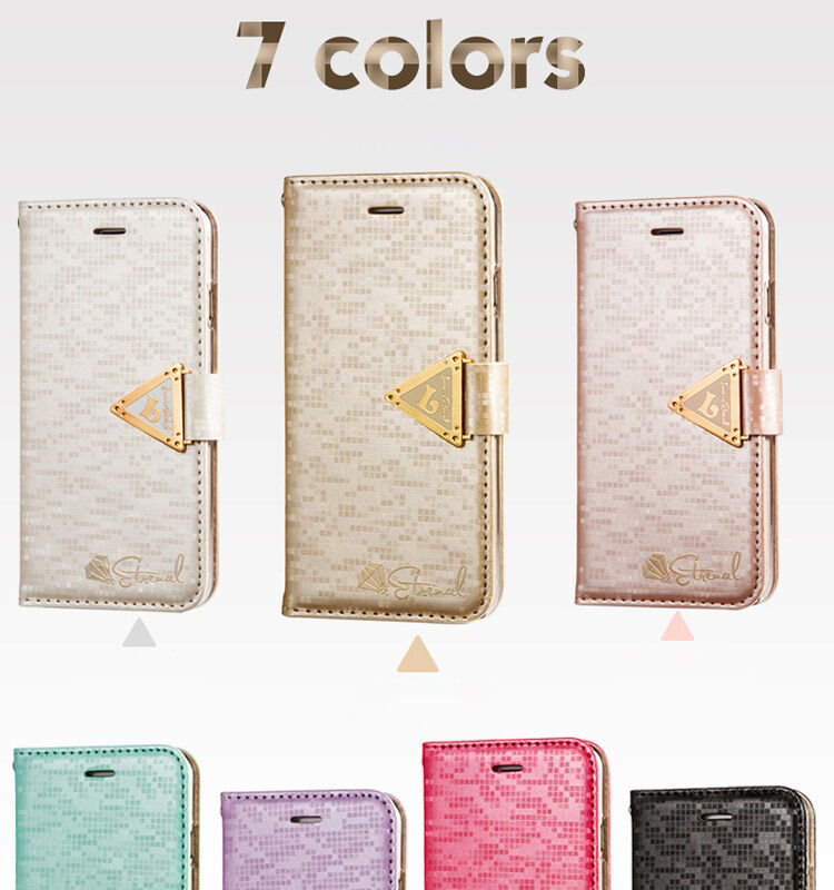 Husă / carcasă cu deschidere, cu luciu de diamant şi curea magnetică, pentru iPhone 6S / 6 - verde mat