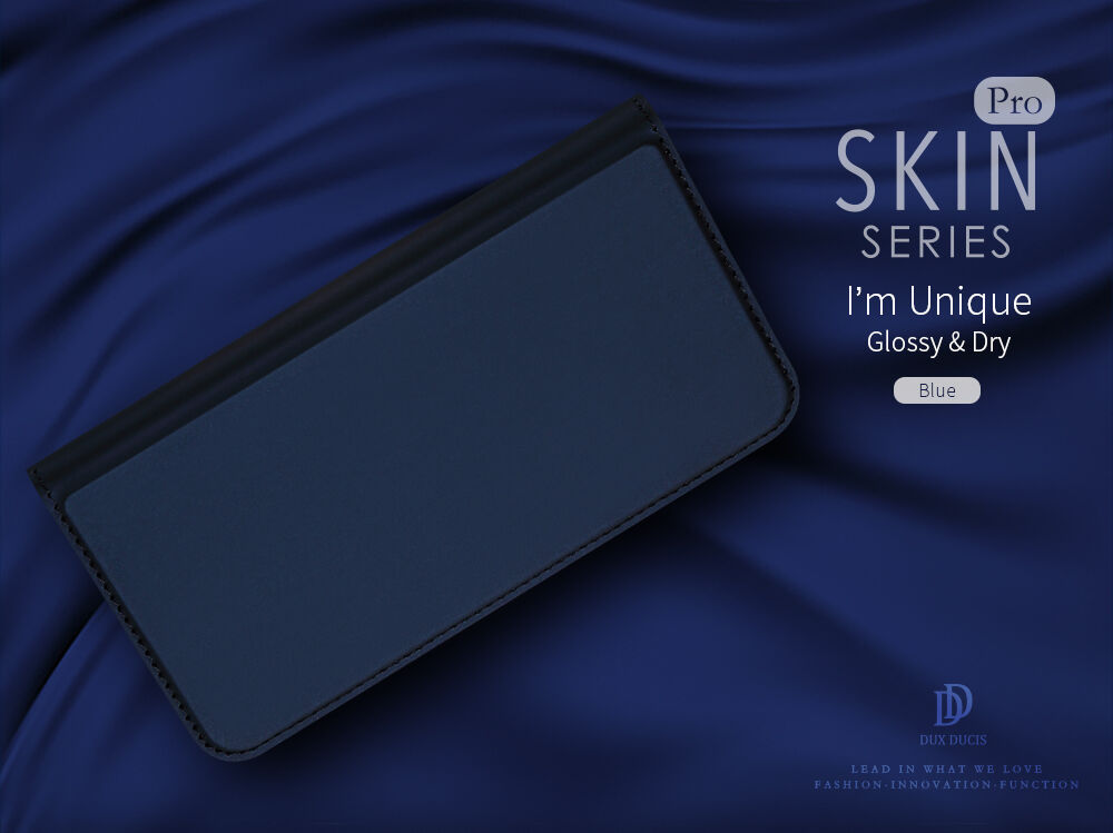 Husă DUX DUCIS, cu suport şi buzunare de acte, pentru Apple iPhone XS / iPhone X - auriu