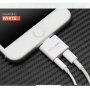 Reducţie 2 în 1 OCUBE Lightning la port 3,5 mm şi Lightning pentru Apple iPhone - negru