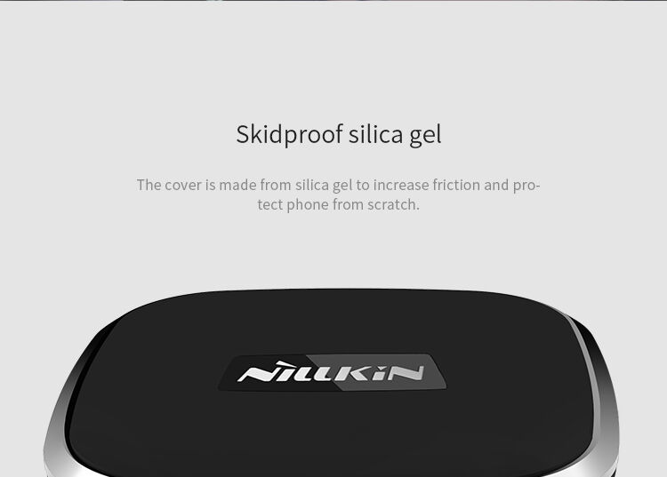 Suport magnetic de design NILLKIN, cu încărcare Qi wireless pentru Apple iPhone - negru