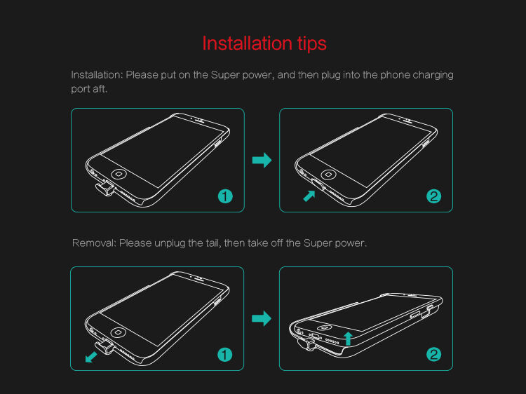 Carcasă / husă super rezistentă NILLKIN, pentru încărcare wireless Qi, pentru Apple iPhone 6S / 6 - neagră