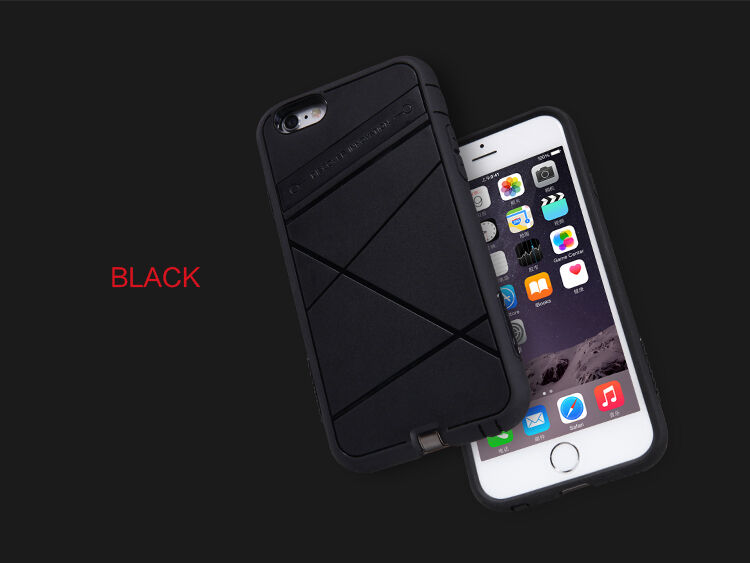 Carcasă / husă super rezistentă NILLKIN, pentru încărcare wireless Qi, pentru Apple iPhone 6S / 6 - neagră