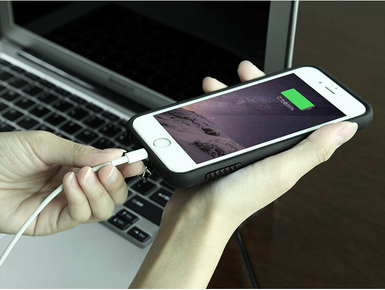 Carcasă / husă super rezistentă NILLKIN, pentru încărcare wireless Qi, pentru Apple iPhone 6S / 6 - neagră