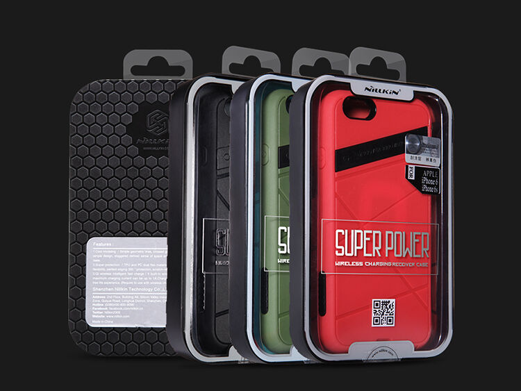 Carcasă / husă super rezistentă NILLKIN, pentru încărcare wireless Qi, pentru Apple iPhone 6S / 6 - neagră Carcasă / husă super rezistentă NILLKIN, pentru încărcare wireless Qi, pentru Apple iPhone 6S / 6 - neagră