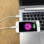 Cablu lightning OPSO, de sincronizare şi de încărcare, certificat MFI, pentru Apple iPhone / iPad / iPod - alb - 2m