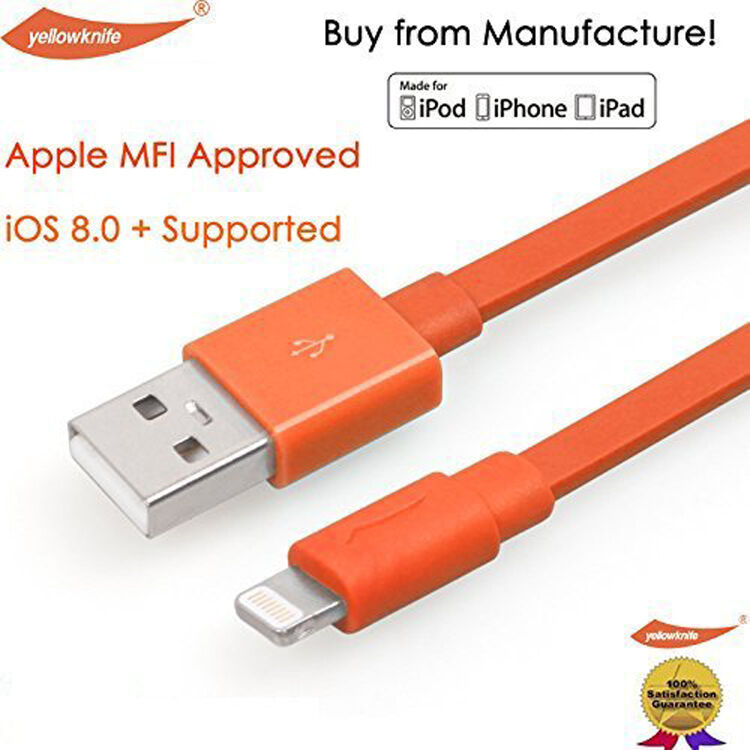 Cablu lightning YellowKnife, de sincronizare şi de încărcare, certificat MFi, pentru Apple iPhone / iPad / iPod - gri – 1m