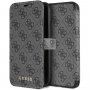 Guess husă flip imitație piele cu logo pentru iPhone XR - gri