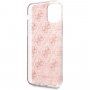 Guess 4G Glitter carcasă cu sclipici iPhone 11 Pro Max - roz deschis