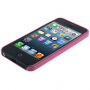 Carcasă mată semi-transparentă, ultra subţire (0,3mm), pentru iPhone 5 / 5S / SE (2016) – roz
