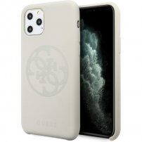 Guess 4G Tone on Tone carcasă din silicon pentru iPhone 11 Pro Max - alb