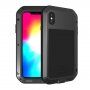 Love Mei carcasă foarte rezistentă la șoc/apă/praf pentru iPhone XS Max - negru