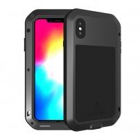 Love Mei carcasă foarte rezistentă la șoc/apă/praf pentru iPhone XS Max - negru