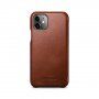 Icarer husă flip din piele pentru iPhone 11 - maro cacao