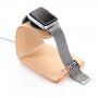 SAMDI stație de andocare din lemn pentru Apple Watch / iPhone - lemn de culoare deschisă
