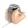 SAMDI stație de andocare din lemn pentru Apple Watch / iPhone - lemn de culoare deschisă