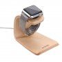 SAMDI stație de andocare din lemn pentru Apple Watch / iPhone - lemn de culoare deschisă