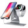 Bestand Docking Station 2in1 pentru iPhone / iPad / Apple Watch - gri