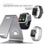 Bestand Docking Station 2in1 pentru iPhone / iPad / Apple Watch - gri