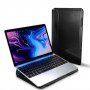 Dux Ducis Plic din piele PU cu suport integrat pentru MacBook 13" / Air 13" / Pro 13" - negru