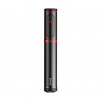 Baseus selfie stick telescopic bluetooth din aluminiu cu trepied - roşu