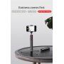 Baseus selfie stick telescopic bluetooth din aluminiu cu trepied - roşu